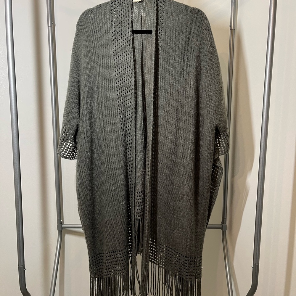 Grey Cozy Shaul/Poncho